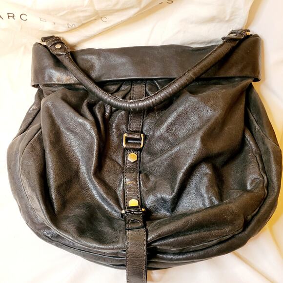 Marc by Marc Jacobs standard supply black leather large hobo bag - Picture 2 of 14